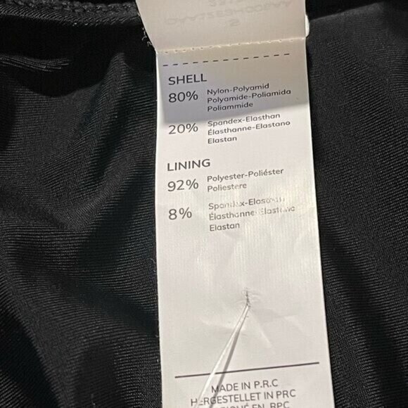 Cupshe Womens One-Piece Swimsuit Small Black V-Neck Twist Front Tummy Control - Picture 8 of 8